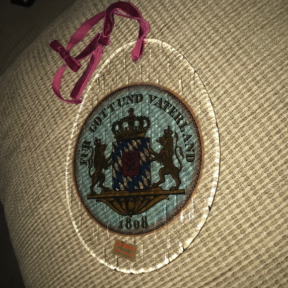 Vintage German Stained Glass Decor See Pics Info! - Picture 2 of 8